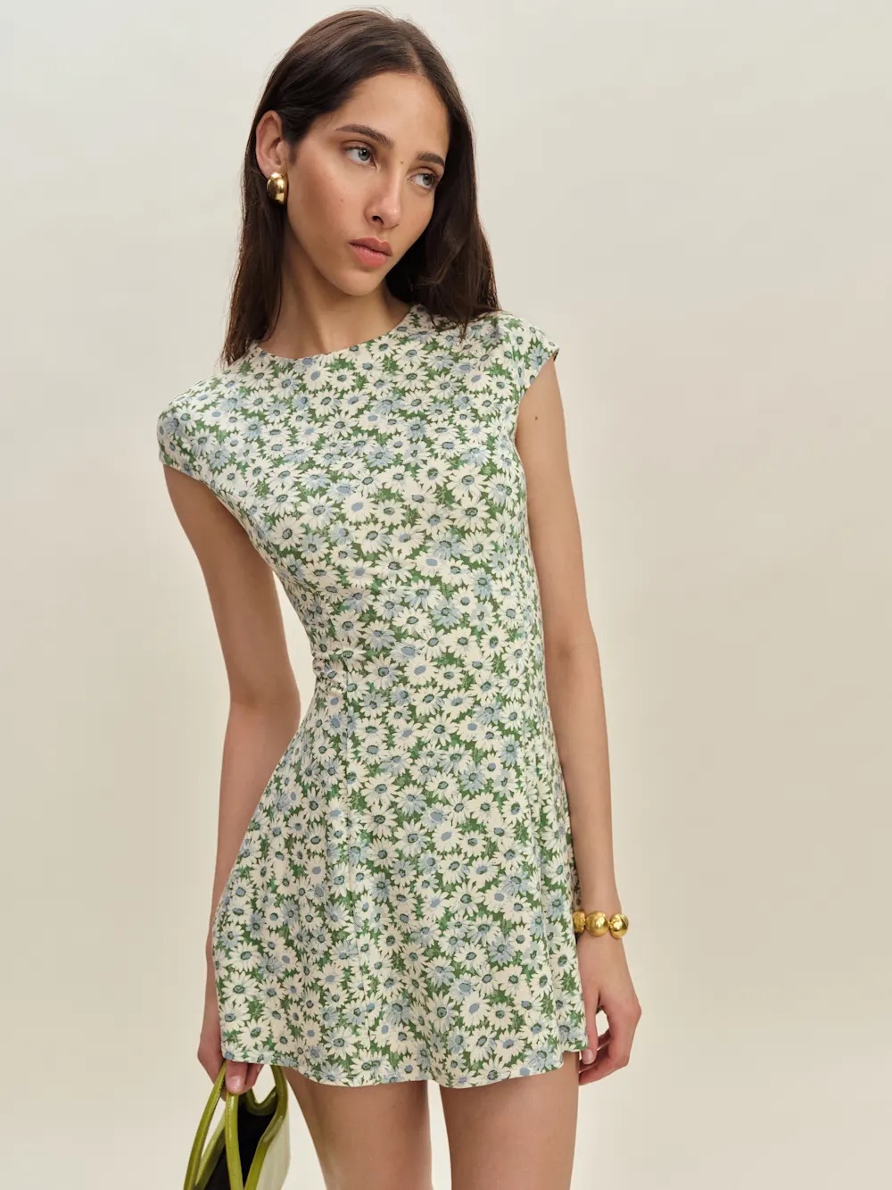 Reformation Yves Knit Dress in Daisy Meadow Size XS